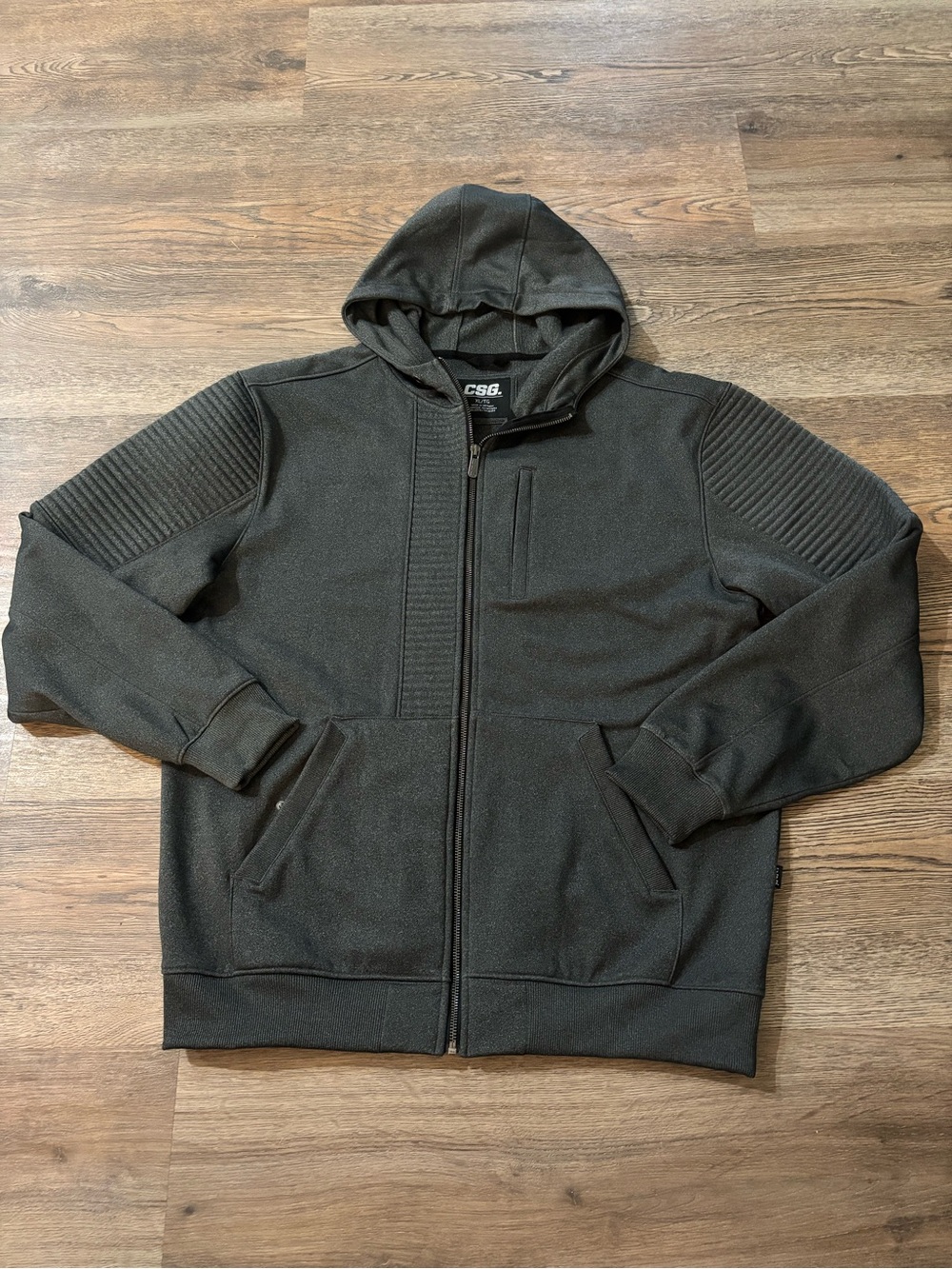 CSG Men's Zip-Up Hooded Sweater size XL